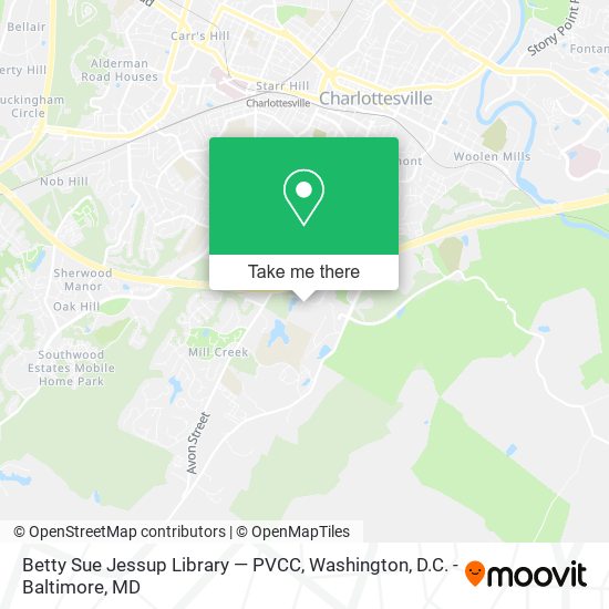 Mapa de Betty Sue Jessup Library — PVCC