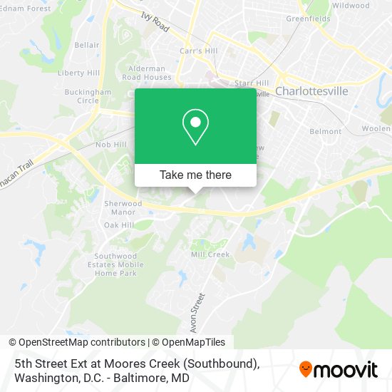 5th Street Ext at Moores Creek (Southbound) map