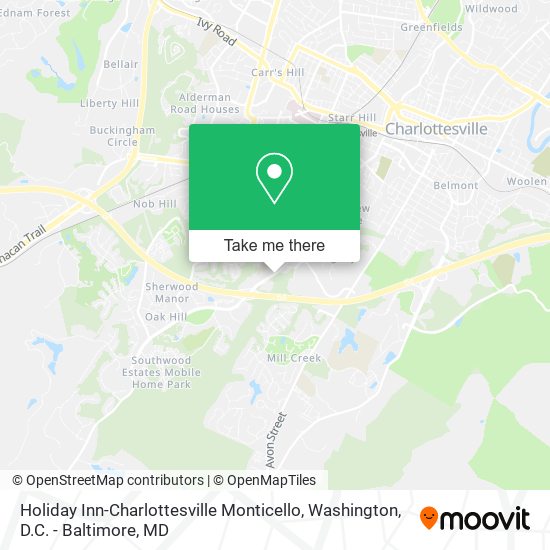 Mapa de Holiday Inn-Charlottesville Monticello