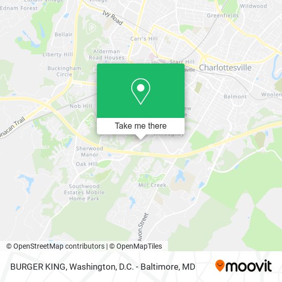 Mapa de BURGER KING