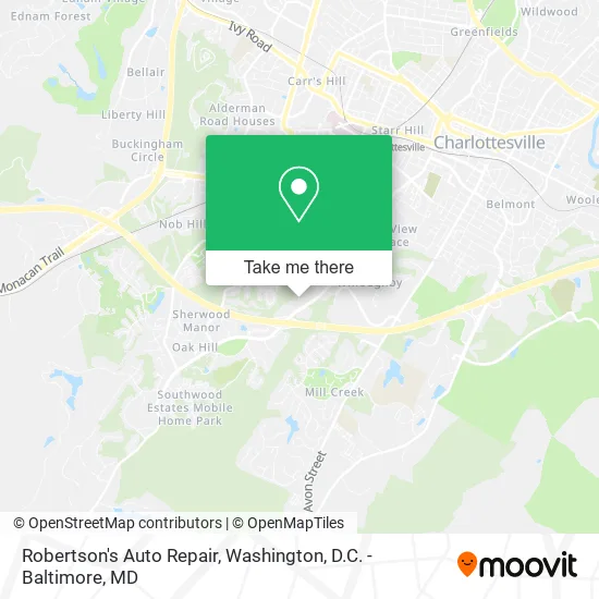 Robertson's Auto Repair map