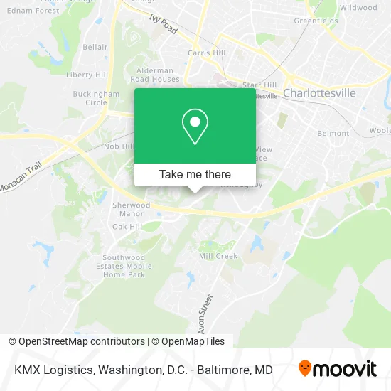 KMX Logistics map