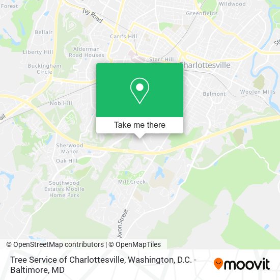 Mapa de Tree Service of Charlottesville