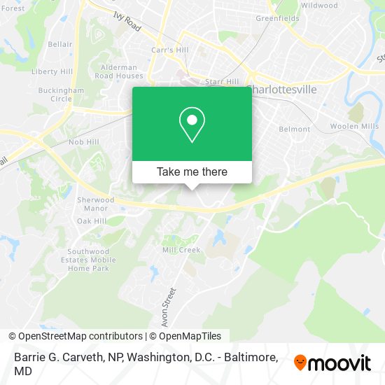 Mapa de Barrie G. Carveth, NP