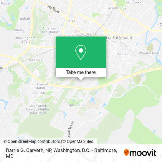 Mapa de Barrie G. Carveth, NP