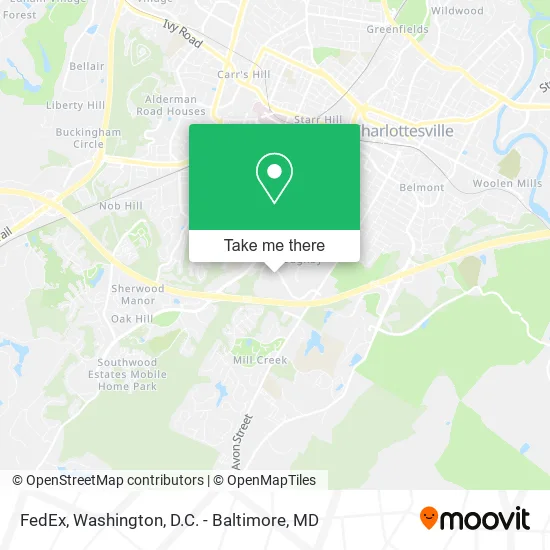 Mapa de FedEx