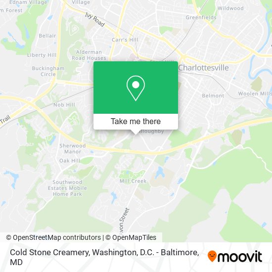 Mapa de Cold Stone Creamery