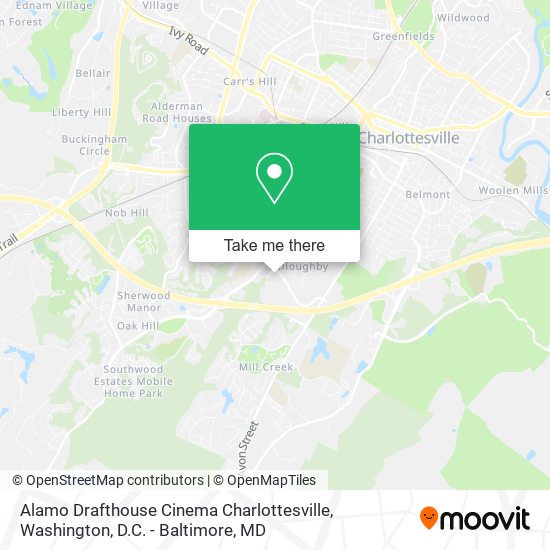 Alamo Drafthouse Cinema Charlottesville map