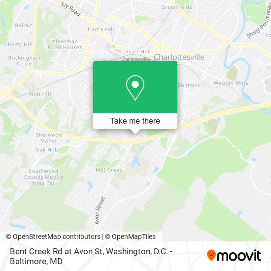 Bent Creek Rd at Avon St map