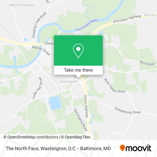 The North Face map