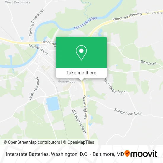 Interstate Batteries map