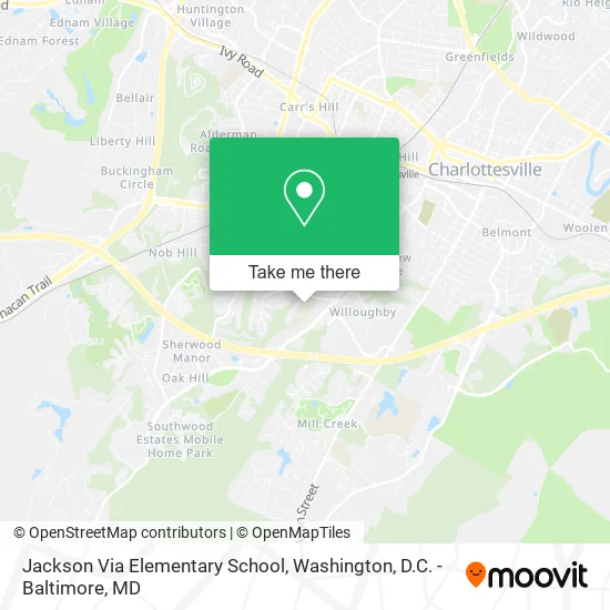 Mapa de Jackson Via Elementary School
