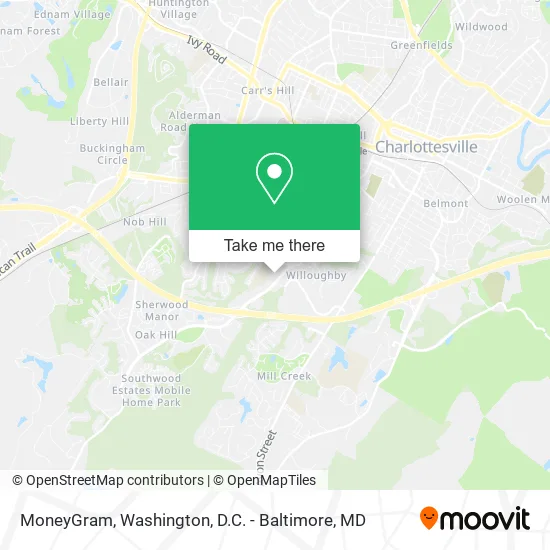Mapa de MoneyGram
