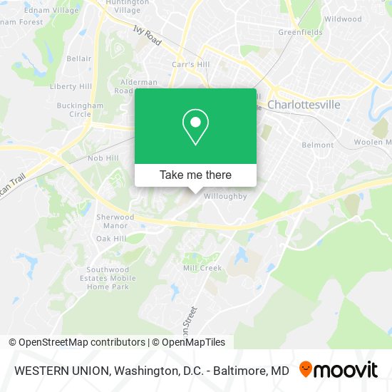 WESTERN UNION map