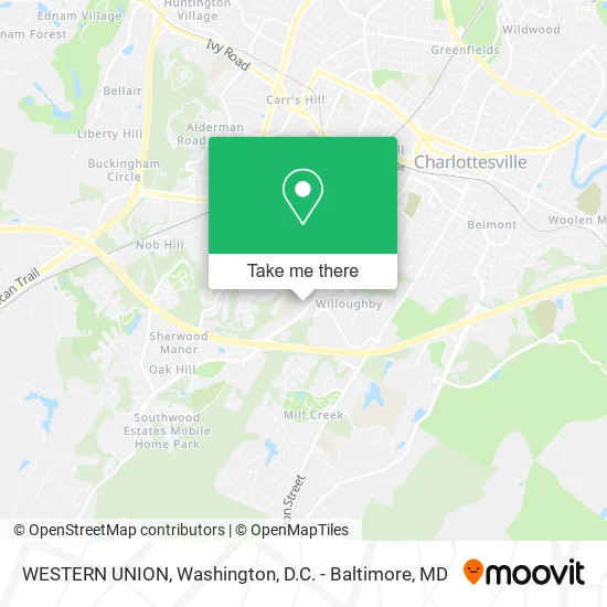 WESTERN UNION map