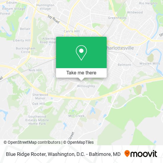 Blue Ridge Rooter map