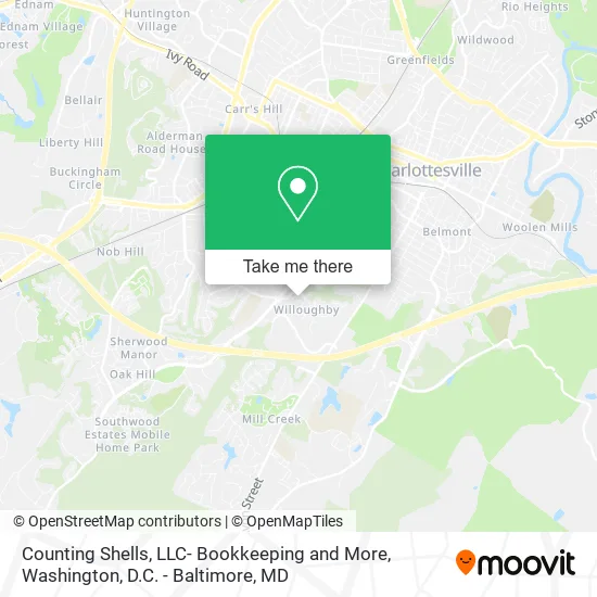 Mapa de Counting Shells, LLC- Bookkeeping and More
