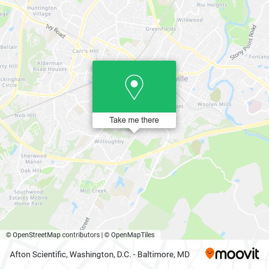 Mapa de Afton Scientific