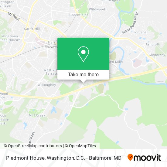 Piedmont House map
