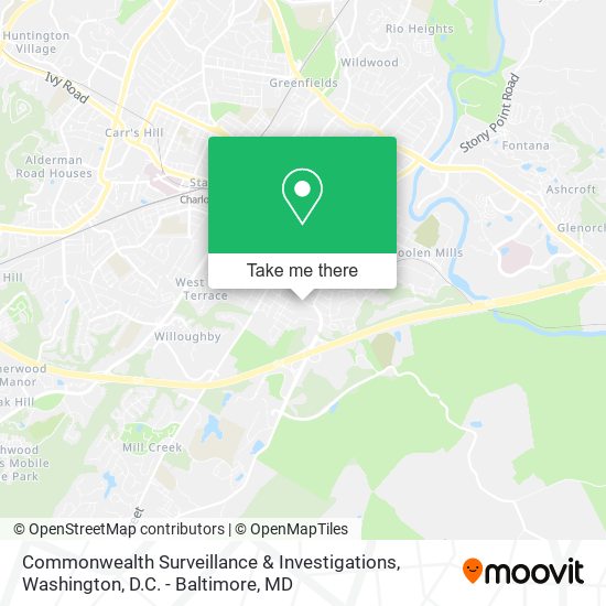 Commonwealth Surveillance & Investigations map