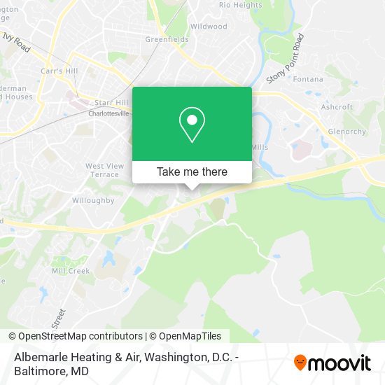 Albemarle Heating & Air map