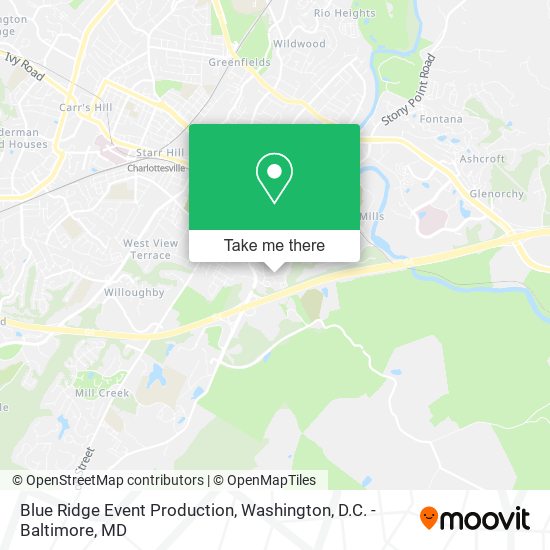 Blue Ridge Event Production map