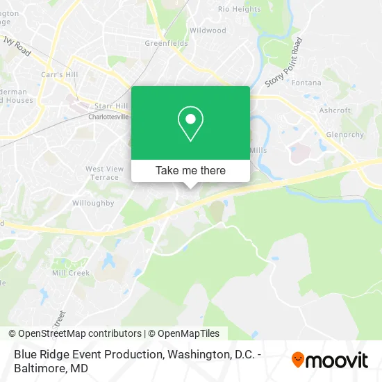 Blue Ridge Event Production map