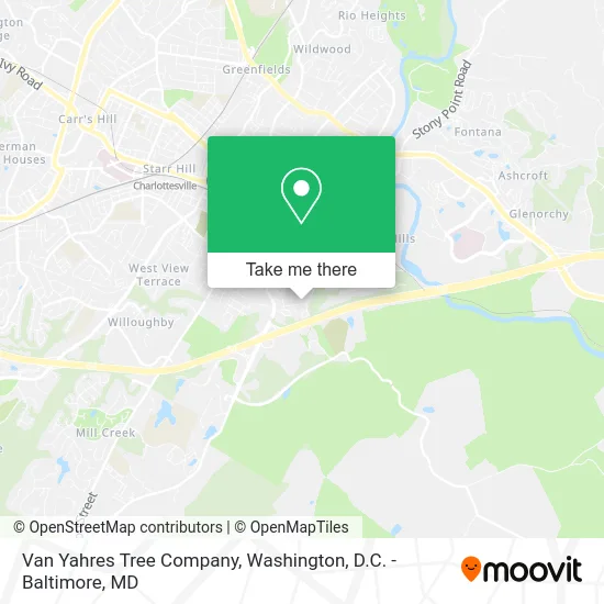 Van Yahres Tree Company map