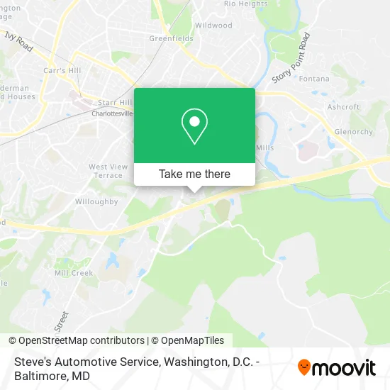 Steve's Automotive Service map