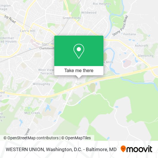 WESTERN UNION map