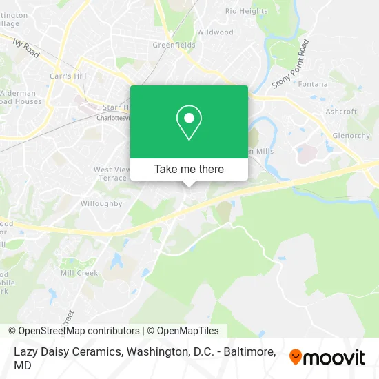 Lazy Daisy Ceramics map