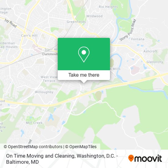 Mapa de On Time Moving and Cleaning