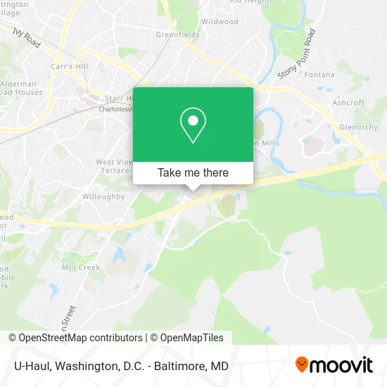 U-Haul map