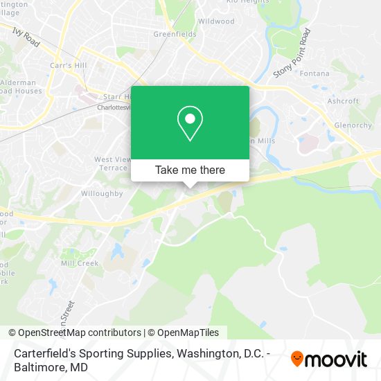 Mapa de Carterfield's Sporting Supplies