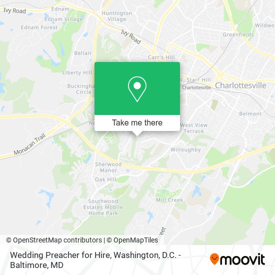 Wedding Preacher for Hire map