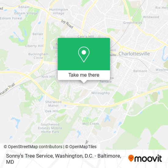 Sonny's Tree Service map