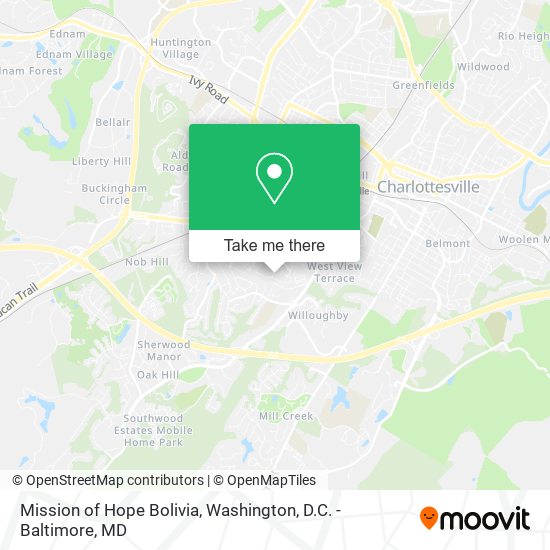 Mission of Hope Bolivia map