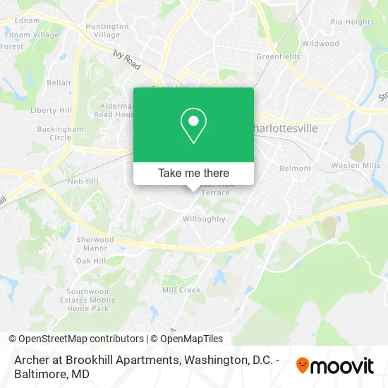 Mapa de Archer at Brookhill Apartments