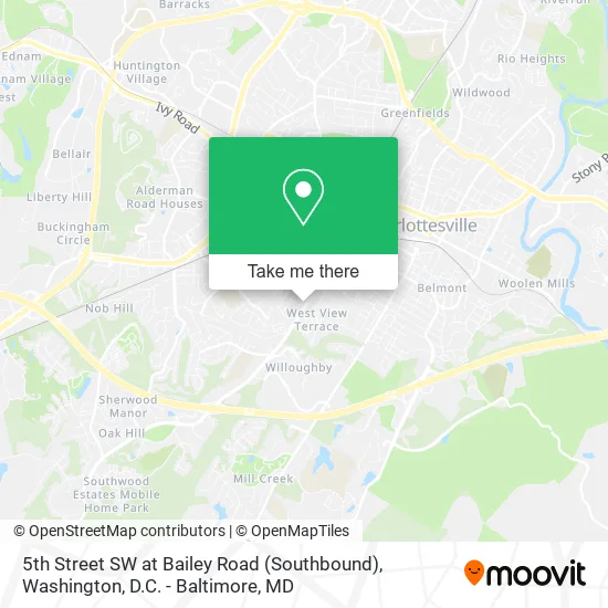 Mapa de 5th Street SW at Bailey Road (Southbound)