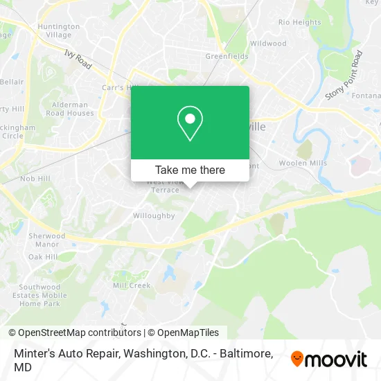 Mapa de Minter's Auto Repair