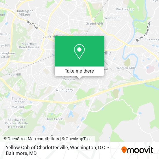 Mapa de Yellow Cab of Charlottesville