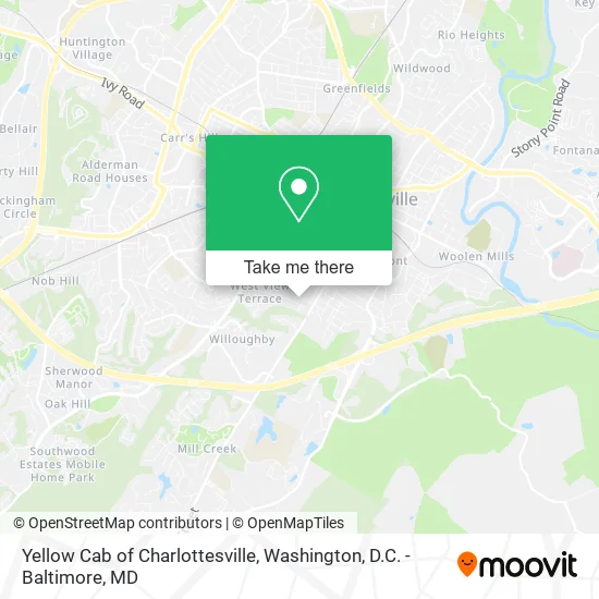 Mapa de Yellow Cab of Charlottesville