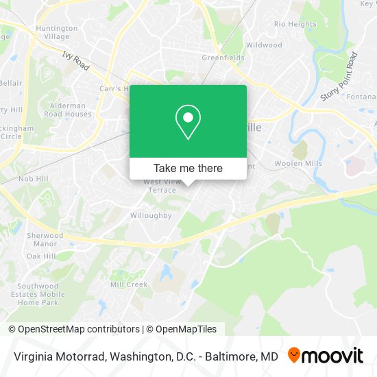 Mapa de Virginia Motorrad