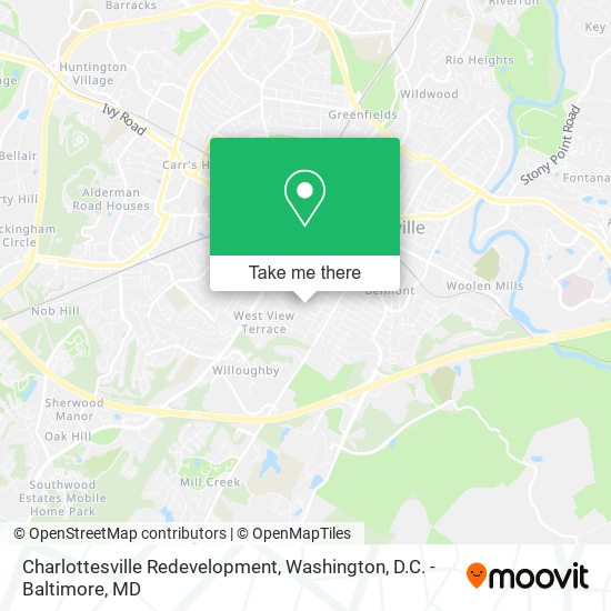 Mapa de Charlottesville Redevelopment