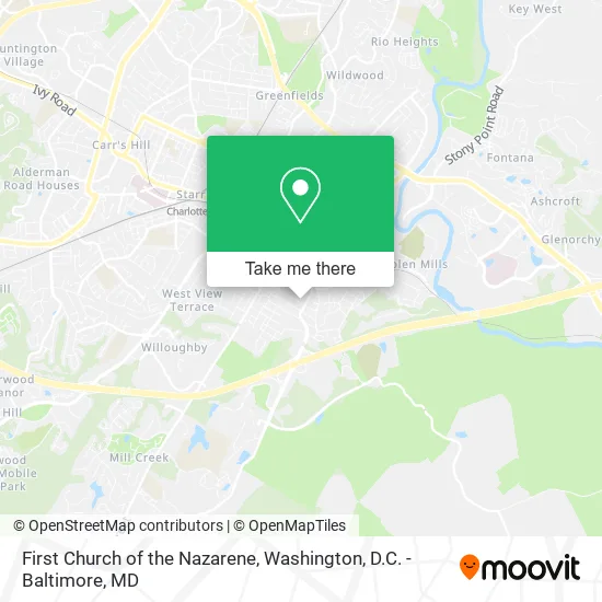 First Church of the Nazarene map