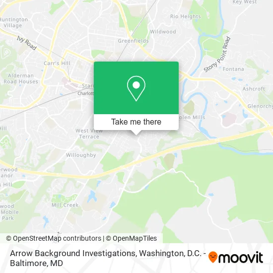Arrow Background Investigations map