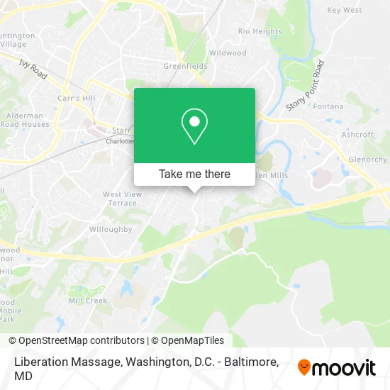 Liberation Massage map