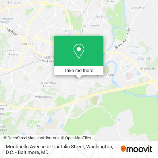 Mapa de Monticello Avenue at Castalia Street