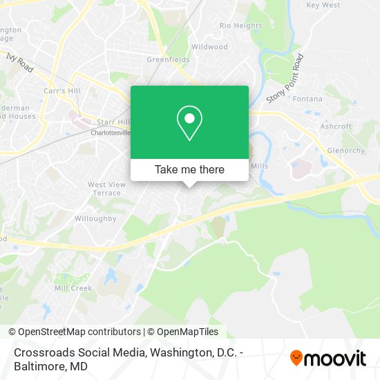 Crossroads Social Media map