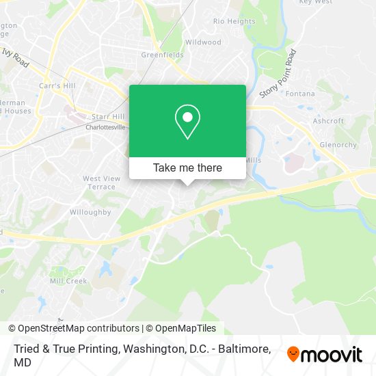 Mapa de Tried & True Printing